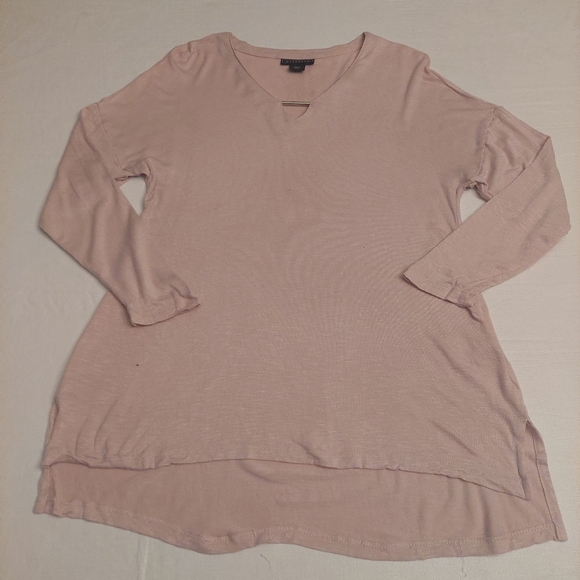 Metaphor Light Blush Pink Lightweight V Neck Long Sleeved Shirt Size XSmall - Picture 3 of 10
